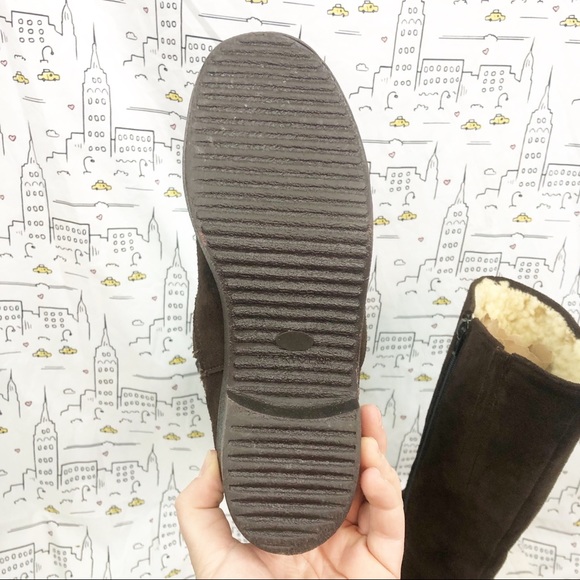 🆕 LL BEAN Vintage 1960s Sherpa Lined Suede Boots - Picture 4 of 6